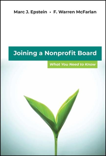 Joining a Nonprofit Board : What You Need to Know, Hardback Book