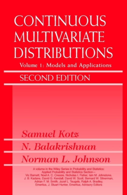 Continuous Multivariate Distributions, Volume 1 : Models and Applications, Hardback Book