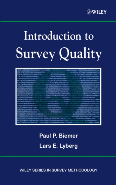 Introduction to Survey Quality, Hardback Book