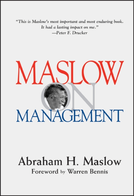 Maslow on Management, Hardback Book
