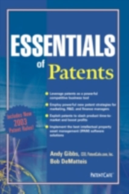 Essentials of Patents, PDF eBook