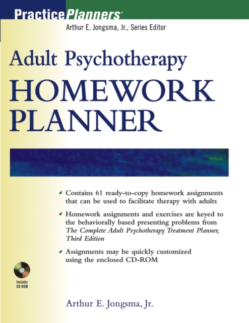 Adult Psychotherapy Homework Planner, PDF eBook