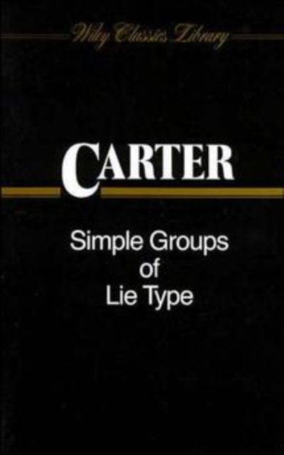 Simple Groups of Lie Type, Paperback / softback Book