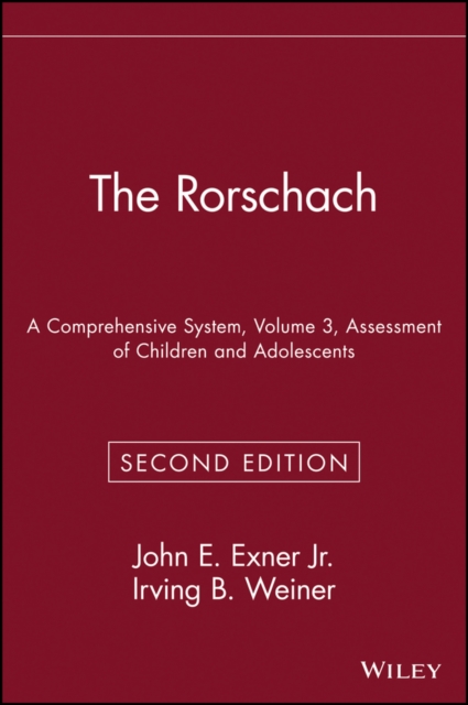 The Rorschach, Assessment of Children and Adolescents, Hardback Book