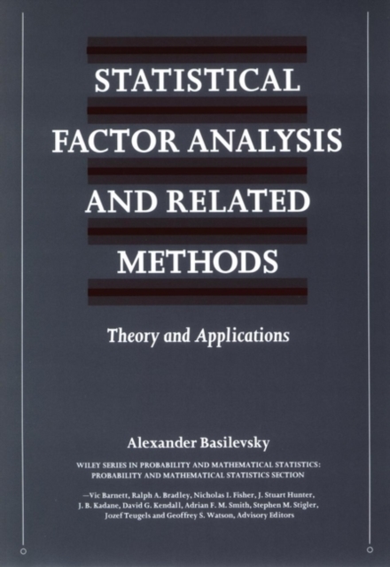 Statistical Factor Analysis and Related Methods : Theory and Applications, Hardback Book