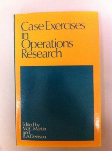Case Exercises in Operations Research, Hardback Book