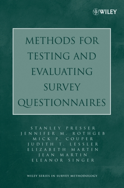 Methods for Testing and Evaluating Survey Questionnaires, PDF eBook