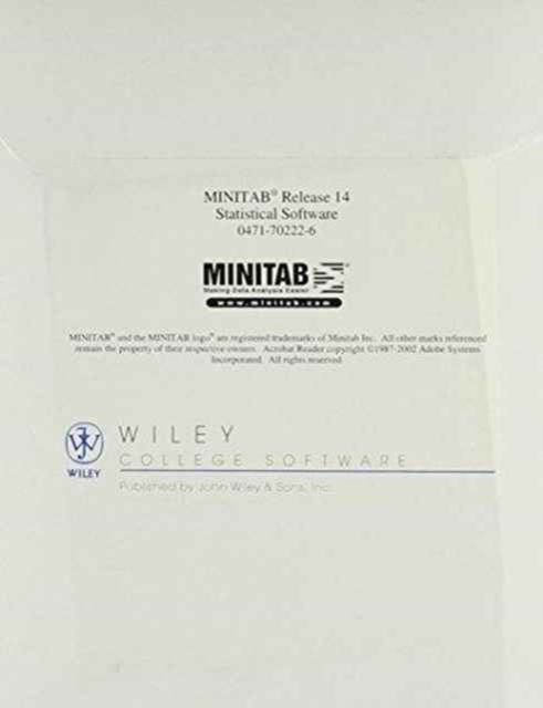 Meet Minitab Release 14 for Windows : Minitab Statistical Software (CD-ROM), CD-ROM Book