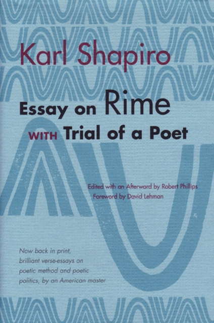 Essay on Rime : With Trial of a Poet, Paperback / softback Book