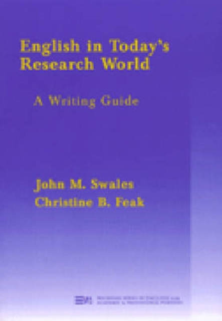 English in Today's Research World : A Writing Guide, Paperback Book