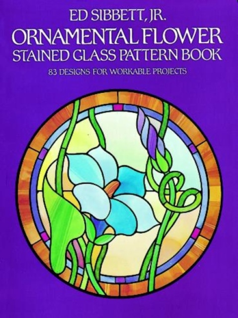 Ornamental Flower Stained Glass Pattern Book, Other merchandise Book