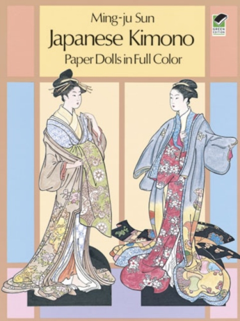 Japanese Kimono Paper Dolls in Full Colour, Paperback / softback Book