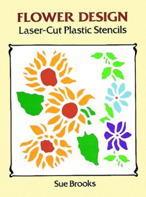 Flower Designs Laser-Cut Plastic Stencils, Other merchandise Book