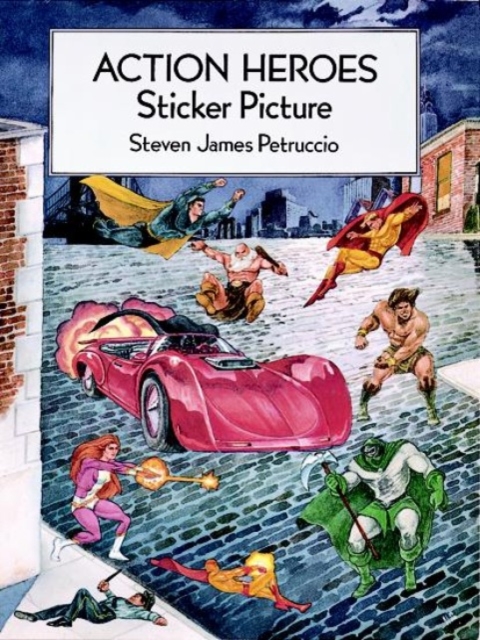Action Heroes Sticker Picture : With 30 Reusable Peel-and-Apply Stickers, Other merchandise Book