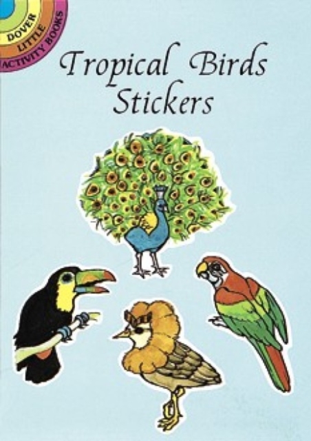 Tropical Birds Stickers, Paperback Book