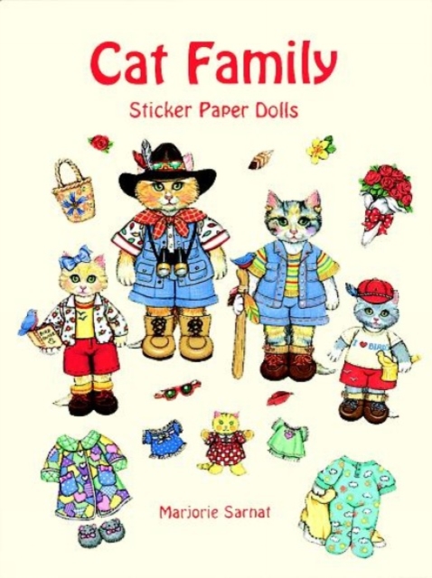 Cat Family Sticker Paper Dolls, Other printed item Book