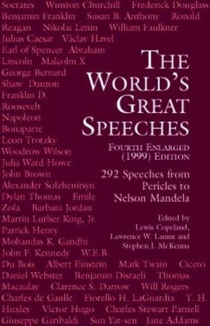 The World's Great Speeches, Paperback / softback Book