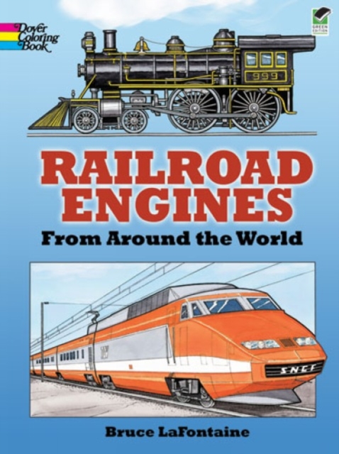 Railroad Engines from Around the World Coloring Book, Paperback / softback Book