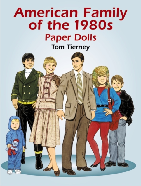 American Family of the 1980s Paper Dolls, Paperback Book