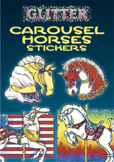 Glitter Carousel Horses Stickers, Paperback Book