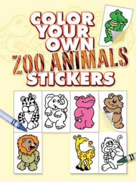 Color Your Own Zoo Animals Stickers, Other merchandise Book