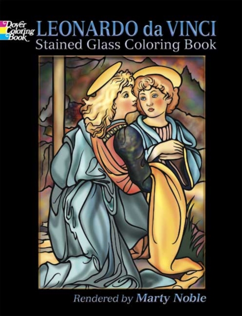 Leonardo da Vinci Stained Glass Coloring Book, Paperback Book