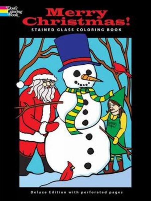 Merry Christmas! Stained Glass Coloring Book, Paperback / softback Book
