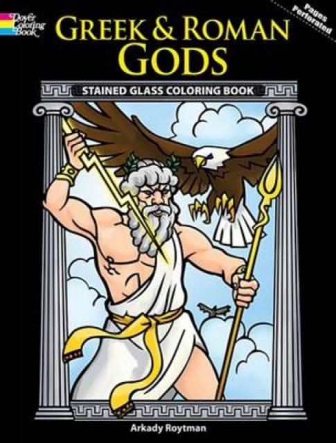 Greek and Roman Gods Stained Glass Coloring Book, Paperback / softback Book