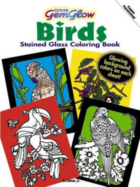 Gemglow Stained Glass Coloring Book : Birds, Paperback / softback Book