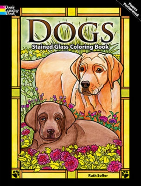 Dogs Stained Glass Coloring Book, Paperback / softback Book