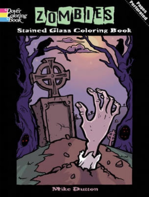 Zombies Stained Glass Coloring Book, Paperback / softback Book