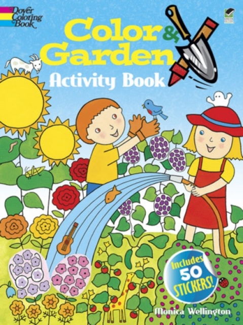Color & Garden Activity Book, Stickers Book