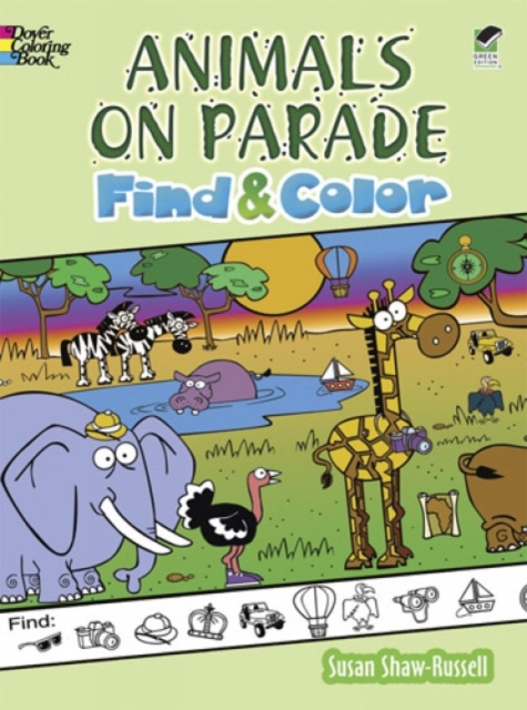Animals on Parade Find and Color, Paperback / softback Book