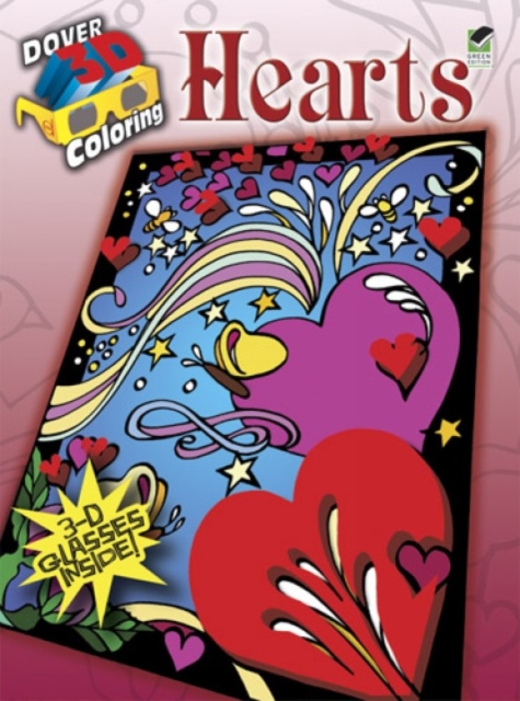 3-D Coloring Book - Hearts, Paperback / softback Book