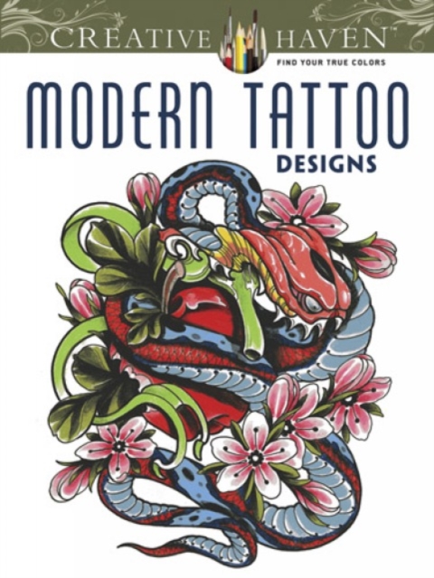 Creative Haven Modern Tattoo Designs Coloring Book, Paperback / softback Book