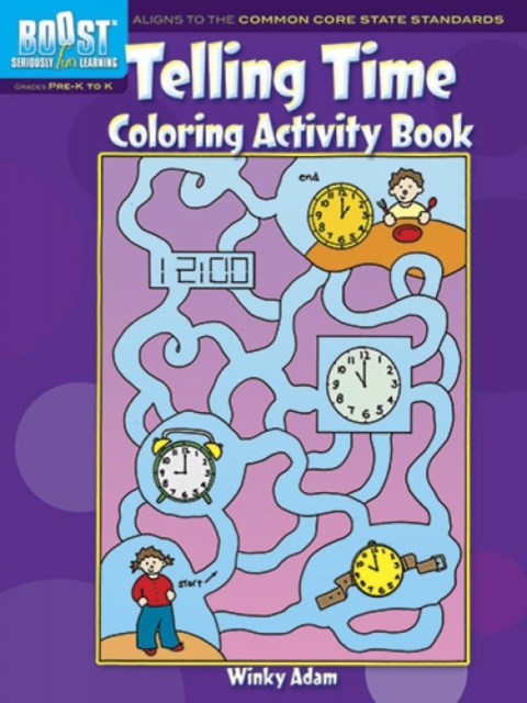 BOOST Telling Time Coloring Activity Book, Paperback / softback Book