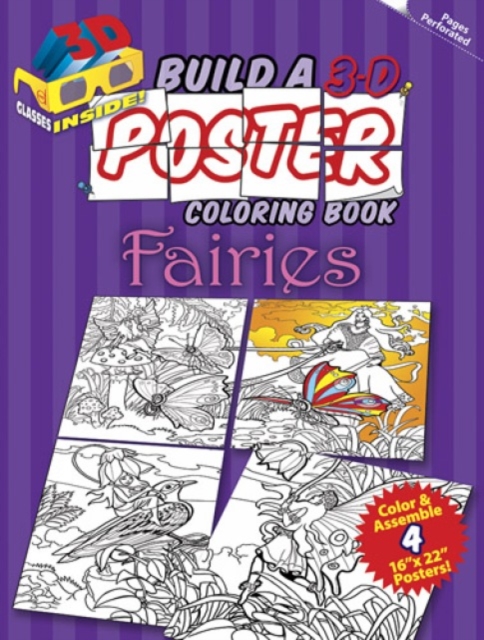Build a 3-D Poster Coloring Book - Fairies, Paperback / softback Book