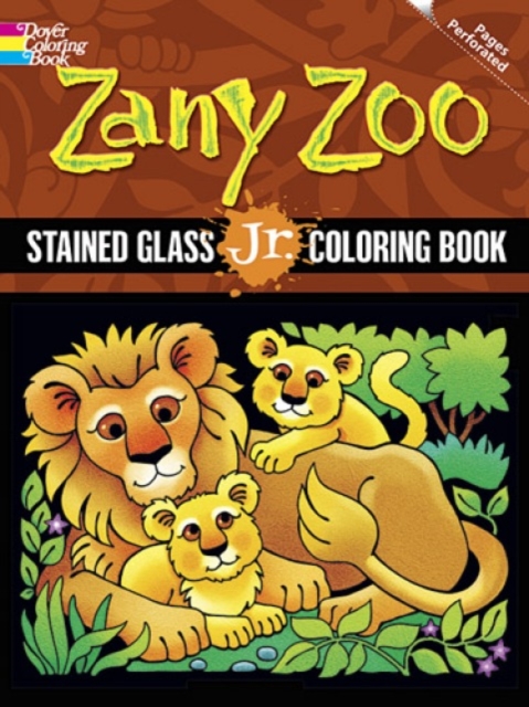 Zany Zoo Stained Glass Jr. Coloring Book, Paperback / softback Book