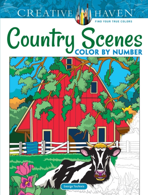 Creative Haven Country Scenes Color by Number, Paperback / softback Book