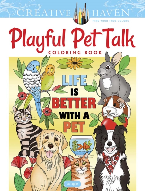 Creative Haven Playful Pet Talk Coloring Book, Paperback / softback Book