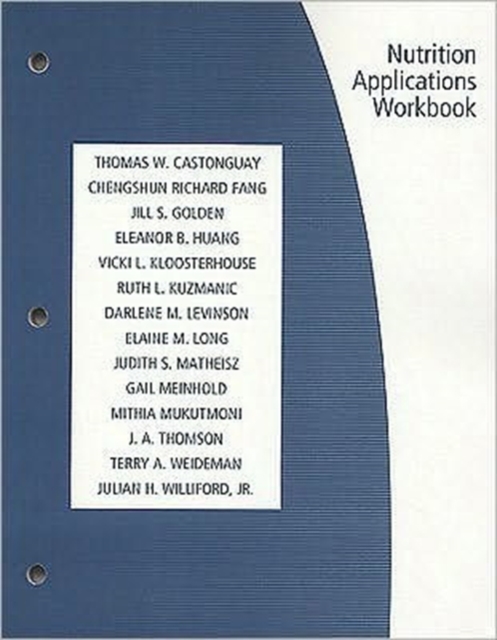 Nutrition Applications Workbook, Loose-leaf Book
