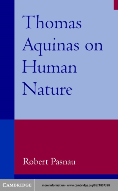 Thomas Aquinas on Human Nature : A Philosophical Study of Summa Theologiae, 1a 75-89, PDF eBook