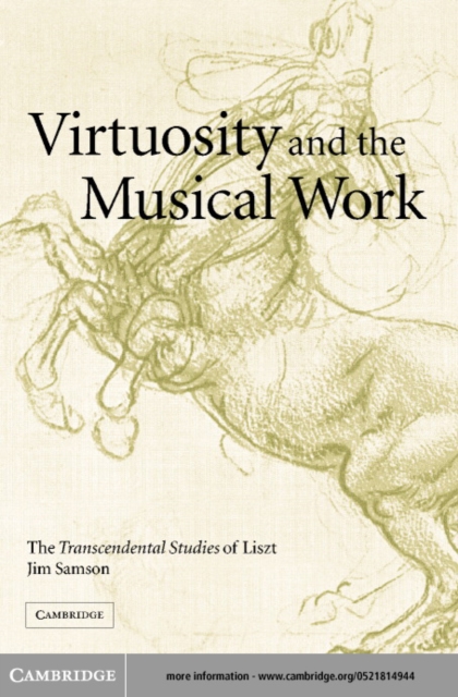 Virtuosity and the Musical Work : The Transcendental Studies of Liszt, PDF eBook