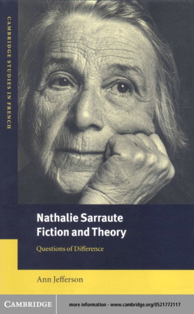 Nathalie Sarraute, Fiction and Theory : Questions of Difference, PDF eBook