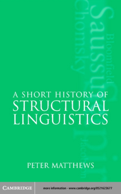 Short History of Structural Linguistics, PDF eBook