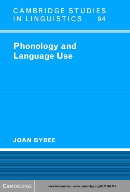 Phonology and Language Use, PDF eBook