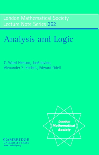 Analysis and Logic, PDF eBook