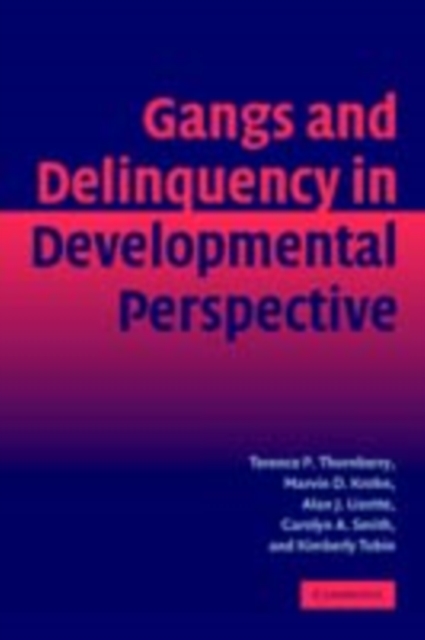 Gangs and Delinquency in Developmental Perspective, PDF eBook