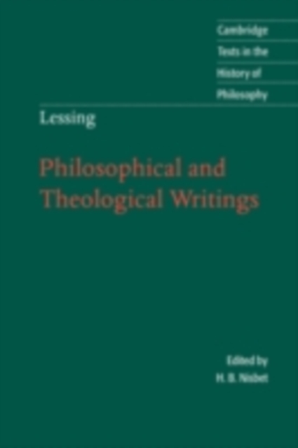 Lessing: Philosophical and Theological Writings, PDF eBook