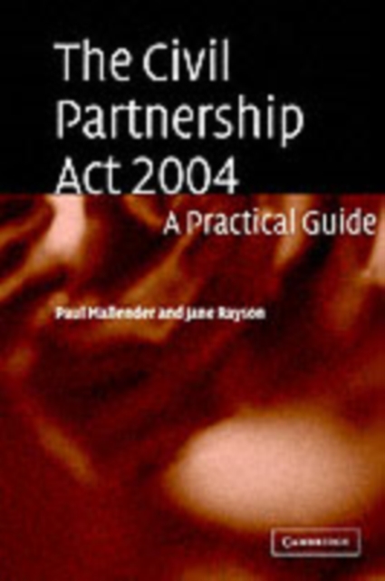 Civil Partnership Act 2004 : A Practical Guide, PDF eBook